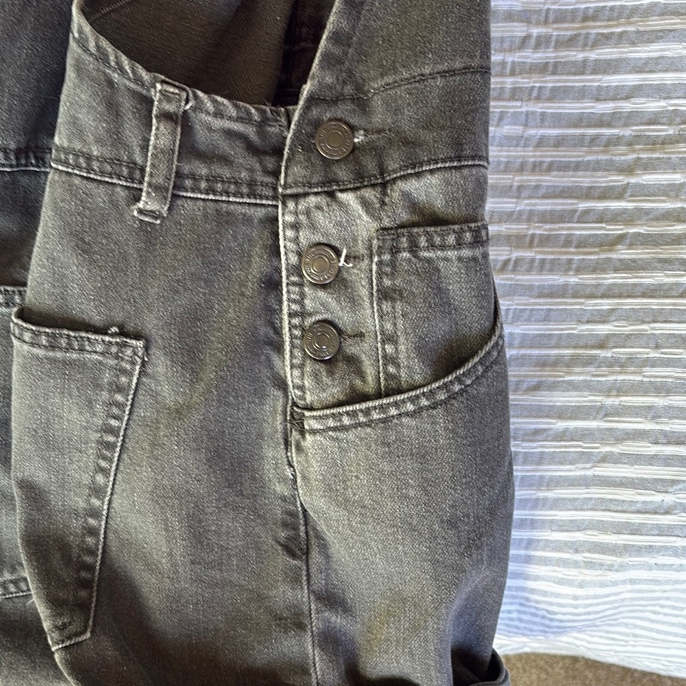 We The Free Gray Denim Overalls - Picture 4 of 6